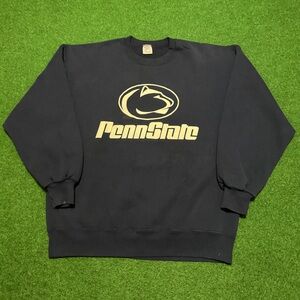 Pennstate Jerzeez Vintage 80s 90s College Crewneck Large 23x27 Sweatshirt